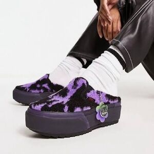 Vans Ireneisgood Multi Fuzzy Platform Slip On NEW
